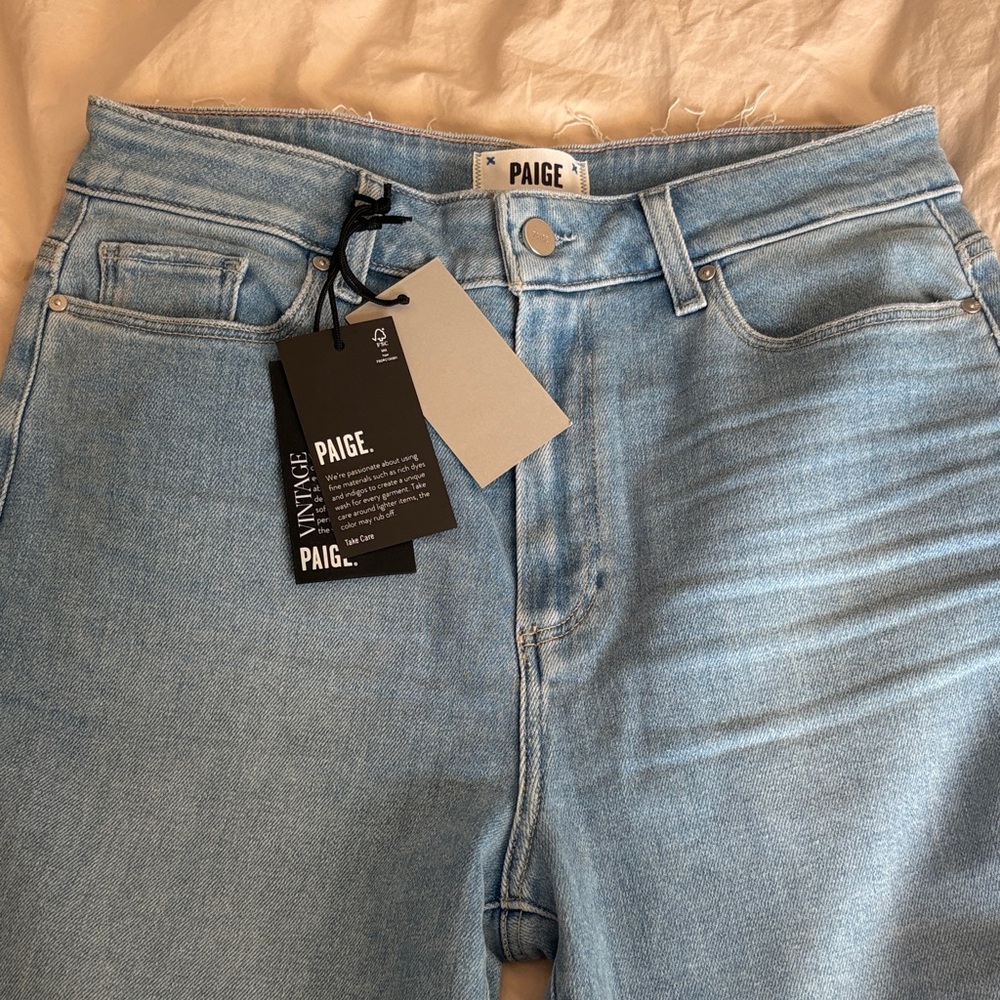 PAIGE ACCENT Ultra high Rise Straight